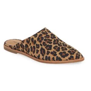 Treasure & Bond Rainey Leopard Cheetah Print Flat Suede Mule